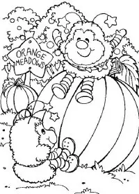 Fisă de colorat cu Rainbow brite de colorat p88