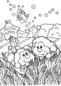 Fisă de colorat cu Rainbow brite de colorat p89