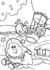 Fisă de colorat cu Rainbow brite de colorat p93