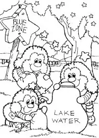 Fisă de colorat cu Rainbow brite de colorat p94