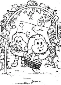 Fisă de colorat cu Rainbow brite de colorat p96