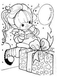 Fisă de colorat cu Rainbow brite de colorat p97