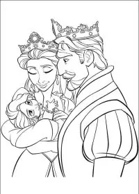 Fisă de colorat cu Rapunzel de colorat p19