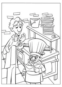 Fisă de colorat cu Ratatouille de colorat p04