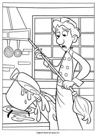 Fisă de colorat cu Ratatouille de colorat p05