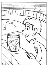 Fisă de colorat cu Ratatouille de colorat p08