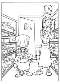 Fisă de colorat cu Ratatouille de colorat p11