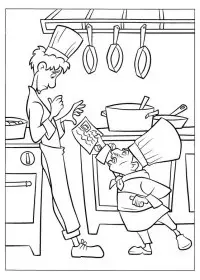 Fisă de colorat cu Ratatouille de colorat p15