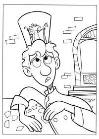 Fisă de colorat cu Ratatouille de colorat p19