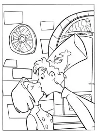 Fisă de colorat cu Ratatouille de colorat p20