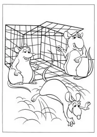 Fisă de colorat cu Ratatouille de colorat p25