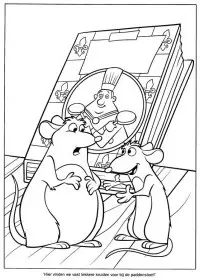 Fisă de colorat cu Ratatouille de colorat p28