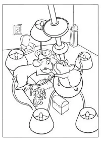 Fisă de colorat cu Ratatouille de colorat p29