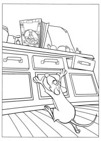 Fisă de colorat cu Ratatouille de colorat p30