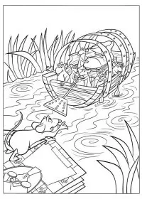 Fisă de colorat cu Ratatouille de colorat p31