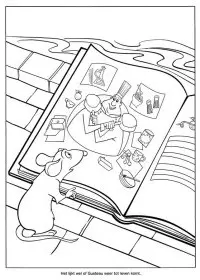 Fisă de colorat cu Ratatouille de colorat p32