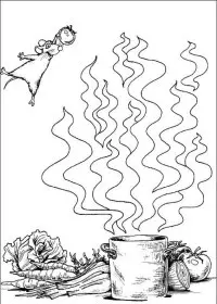 Fisă de colorat cu Ratatouille de colorat p47