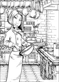 Fisă de colorat cu Ratatouille de colorat p51