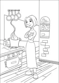 Fisă de colorat cu Ratatouille de colorat p53