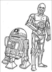 Fisă de colorat cu Razboiul stelelor de colorat p100