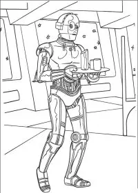 Fisă de colorat cu Razboiul stelelor de colorat p103