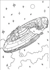 Fisă de colorat cu Razboiul stelelor de colorat p105