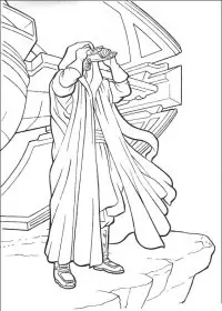 Fisă de colorat cu Razboiul stelelor de colorat p110