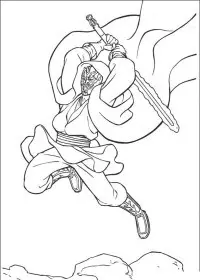 Fisă de colorat cu Razboiul stelelor de colorat p113