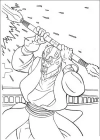 Fisă de colorat cu Razboiul stelelor de colorat p115