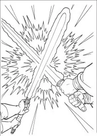 Fisă de colorat cu Razboiul stelelor de colorat p117