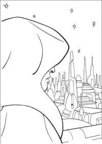 Fisă de colorat cu Razboiul stelelor de colorat p120