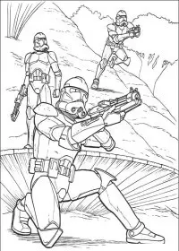 Fisă de colorat cu Razboiul stelelor de colorat p135