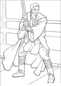 Fisă de colorat cu Razboiul stelelor de colorat p18