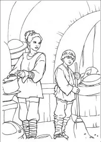 Fisă de colorat cu Razboiul stelelor de colorat p19