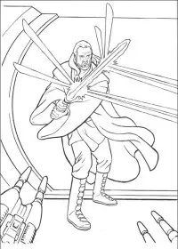 Fisă de colorat cu Razboiul stelelor de colorat p21