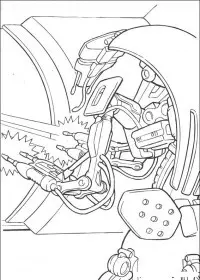 Fisă de colorat cu Razboiul stelelor de colorat p22