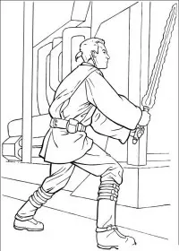 Fisă de colorat cu Razboiul stelelor de colorat p26