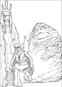 Fisă de colorat cu Razboiul stelelor de colorat p30