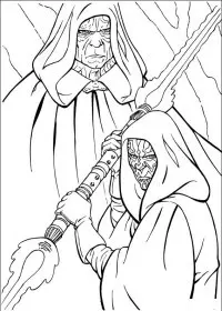 Fisă de colorat cu Razboiul stelelor de colorat p32