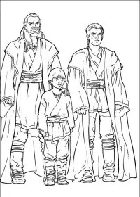 Fisă de colorat cu Razboiul stelelor de colorat p34