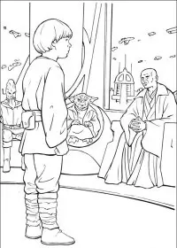 Fisă de colorat cu Razboiul stelelor de colorat p36