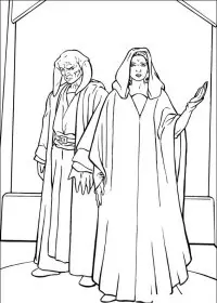 Fisă de colorat cu Razboiul stelelor de colorat p38