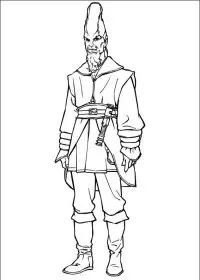 Fisă de colorat cu Razboiul stelelor de colorat p41