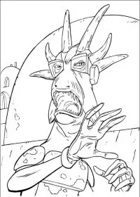 Fisă de colorat cu Razboiul stelelor de colorat p47