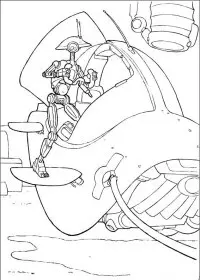 Fisă de colorat cu Razboiul stelelor de colorat p48