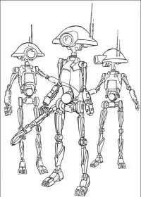 Fisă de colorat cu Razboiul stelelor de colorat p55