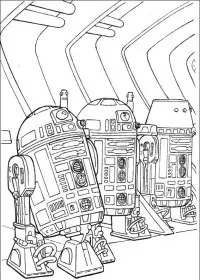 Fisă de colorat cu Razboiul stelelor de colorat p57