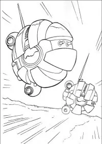 Fisă de colorat cu Razboiul stelelor de colorat p65