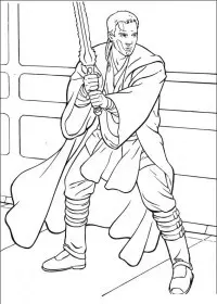 Fisă de colorat cu Razboiul stelelor de colorat p68