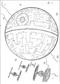 Fisă de colorat cu Razboiul stelelor de colorat p78